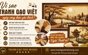 Vietnamese rice paintings – From humble grains of rice to works of art.