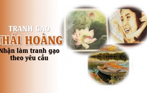 Custom rice painting services in Hanoi.