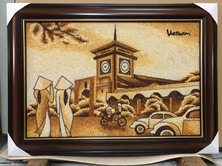 Tranh gạo Chợ Bến Thành Tranh gạo Chợ Bến Thành
